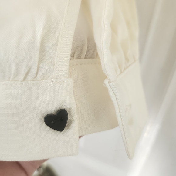 Thorn & Fable Frog Mushroom Blouse Women’s L Long Sleeve Fairy Boho Cottagecore - Picture 4 of 14